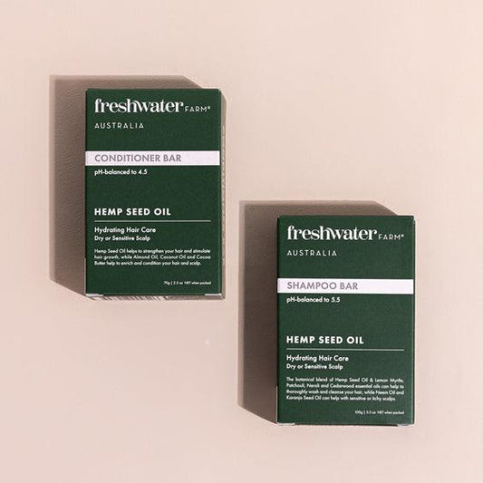 Natural Shampoo & Conditioner Bar | Hydrating | Hemp Seed Oil | 100g+70g | 天然洗髮+護髮皂 | 保濕 | 大麻籽油 | 100克+70克